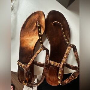 GUCCI Bronze Sandals